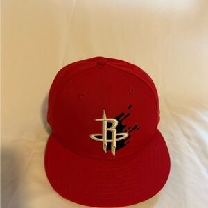 New Era Red Houston Rockets Hat